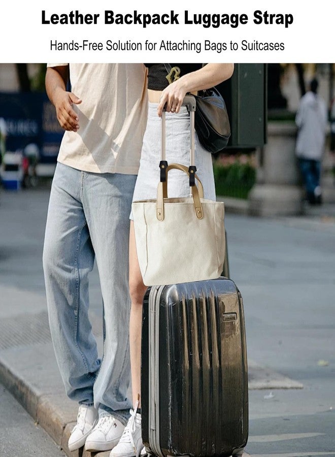 NIIIYTYB 4Pcs Backpack Luggage Strap for Carry On Bag Trolley Sleeve and Linking Attachment Hook and Clip Straps to Attach Bags Add a Strap for Tote or Travel Luggage Secure Carry-On Clips - Image 3